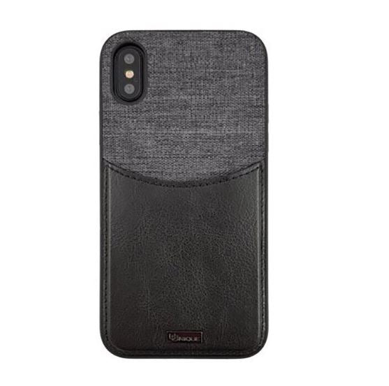 Uunique London Hardshell Credit Card Case (Black) for iPhone X/XS