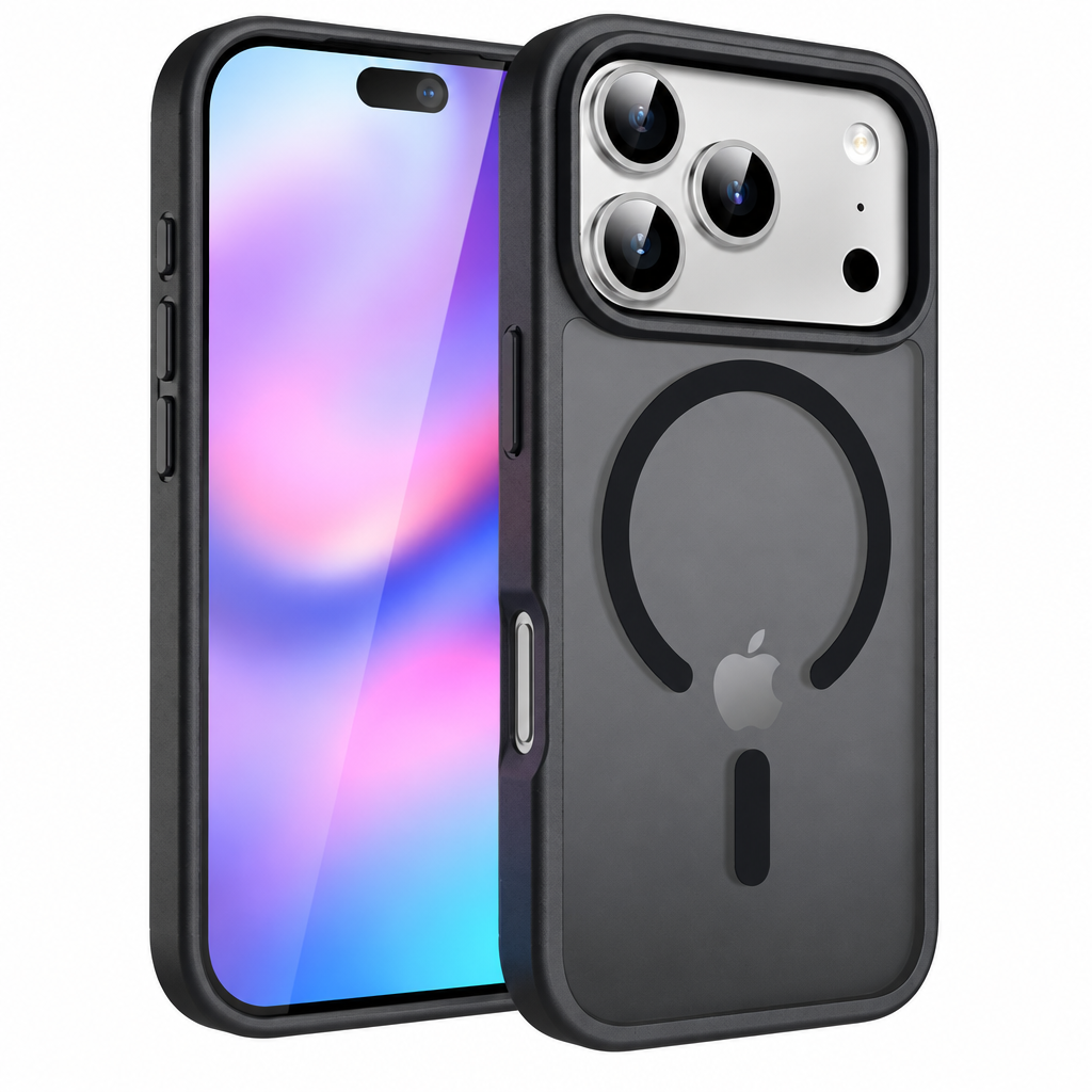 Magnetic Matte Anti-Drop Protective Phone Case for iPhone, Shockproof High-Quality TPU Back Cover