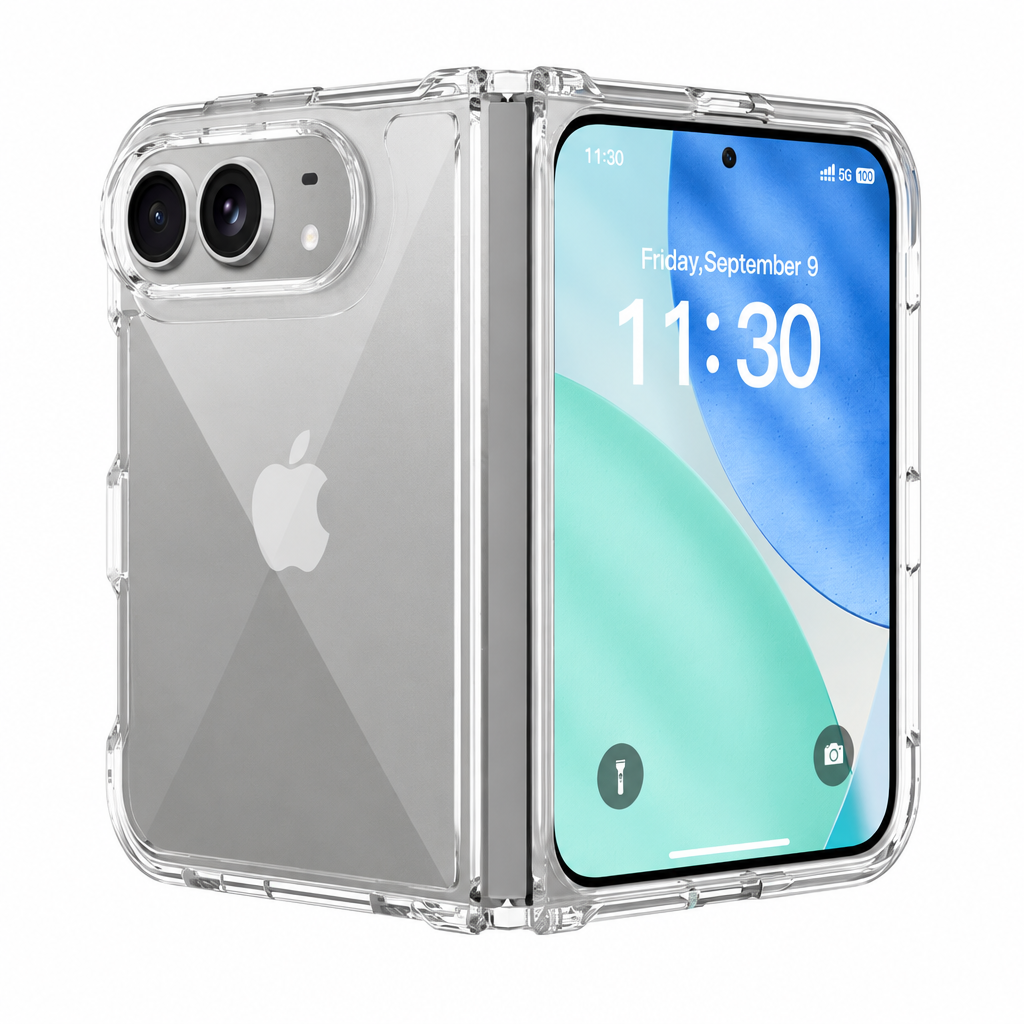 Clear Shockproof TPU Case for iPhone 18 Pro - 2.0mm Anti-Scratch & Anti-Fingerprint Transparent Protective Cover with Airbag Protection