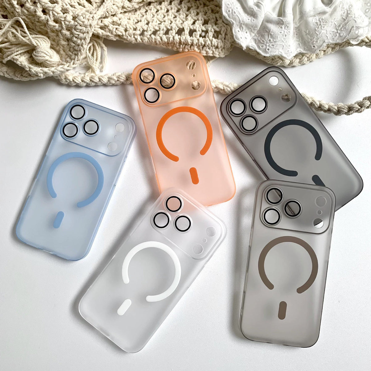 Matte Skin-feel Magnetic Phone Case for iPhone 17/16, Ultra-thin MagSafe Precise