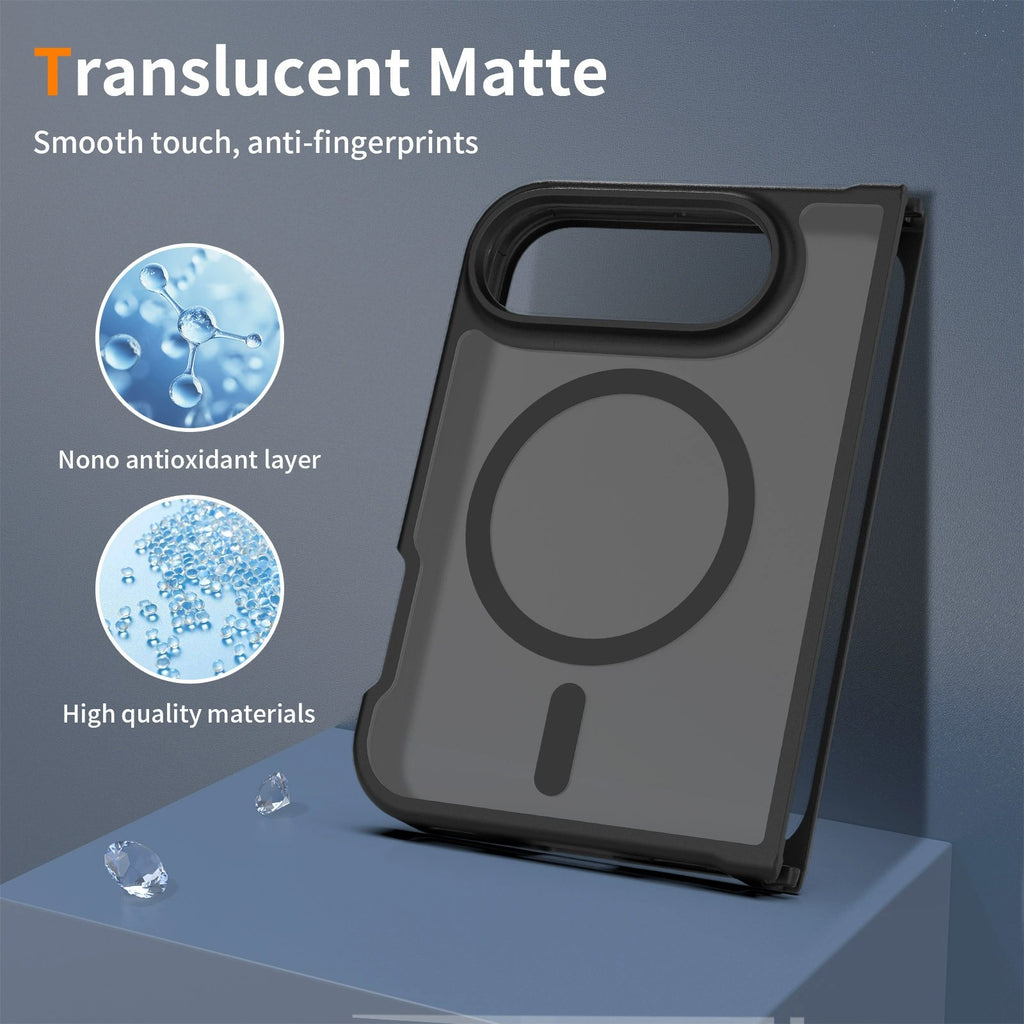 Magnetic Phone Case for iPhone 18 Duo / Fold, Skin-feel Shockproof Protective Co