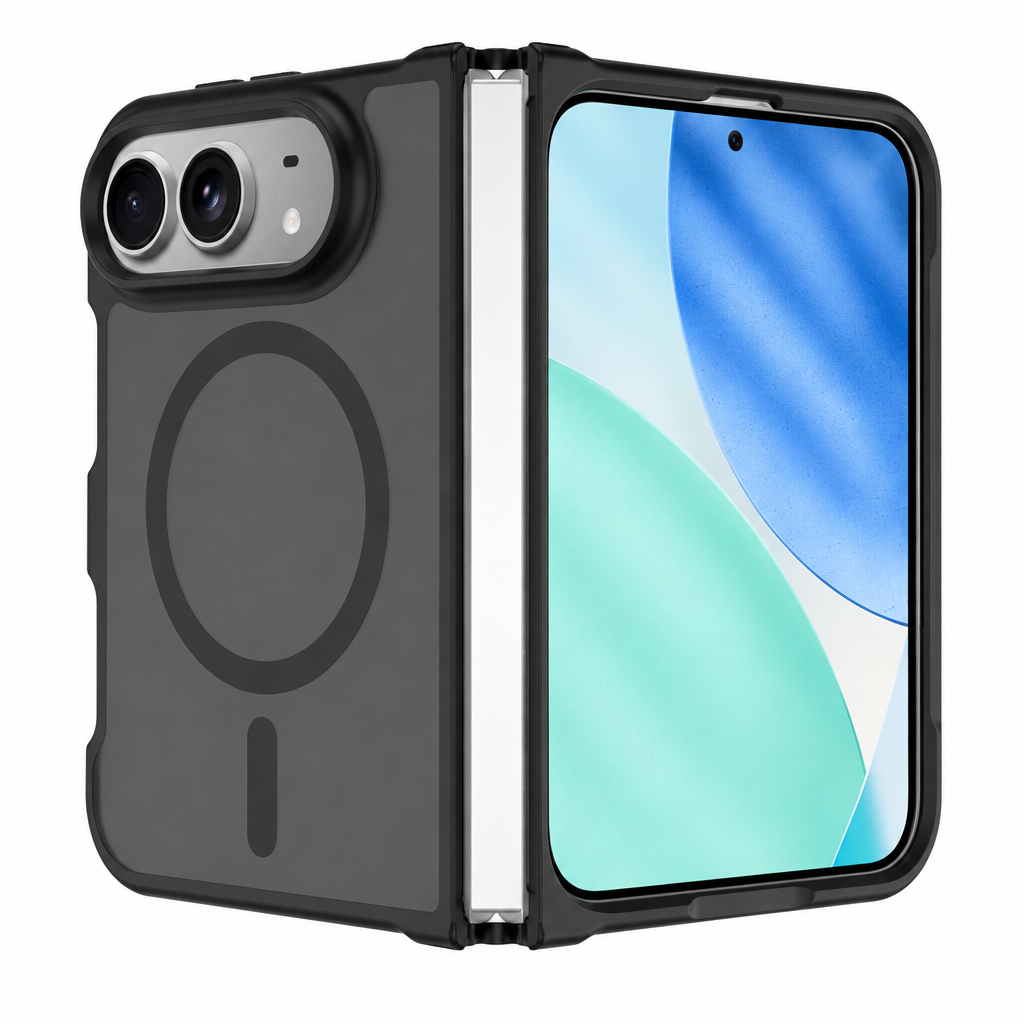 Magnetic Translucent TPU Protective Case Compatible with iPhone 18 Duo Fold, 2mm Anti-Drop Skin-Feel Cover
