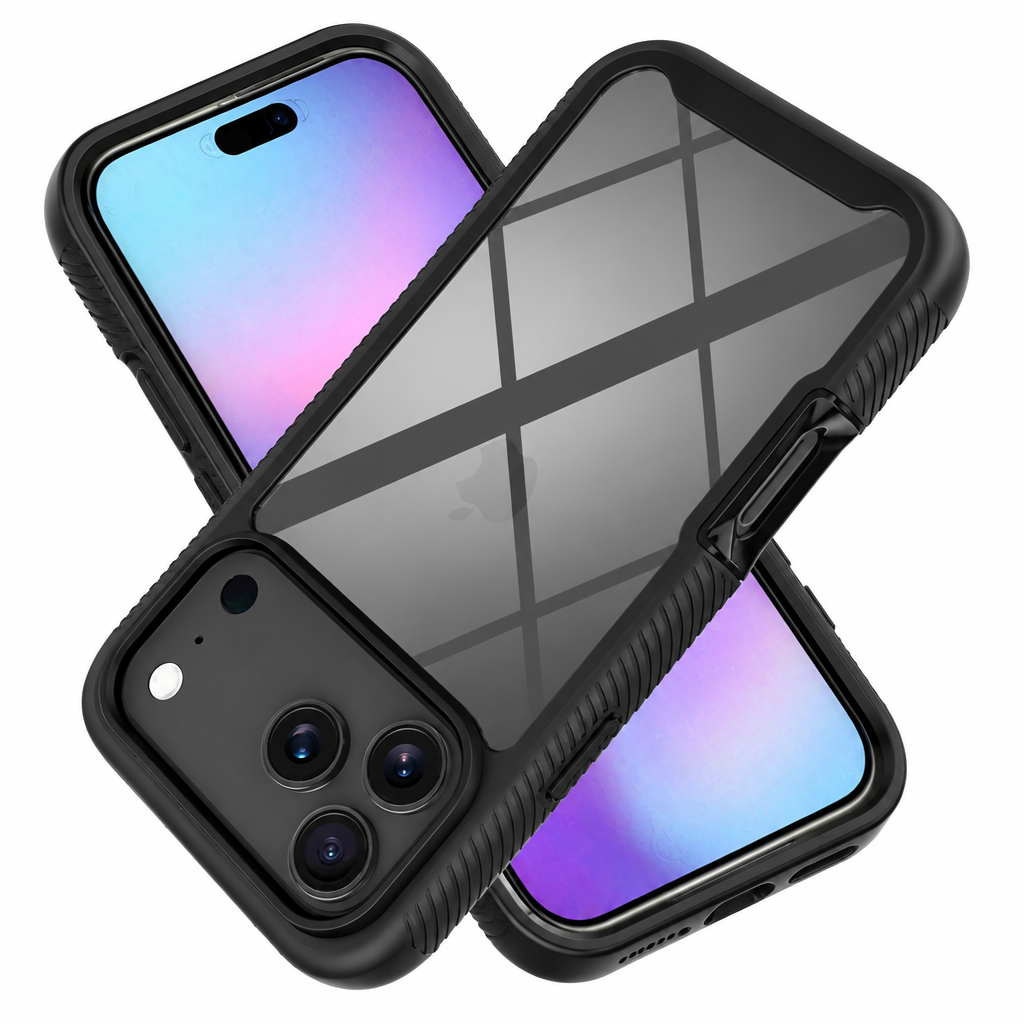 Magnetic Anti-Fall TPU Protective Phone Case with Anti-Fingerprint Finish Compatible with iPhone