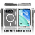 Transparent Phone Case for iPhone 18 Fold / Duo, with Side Cover Magnetic Connec