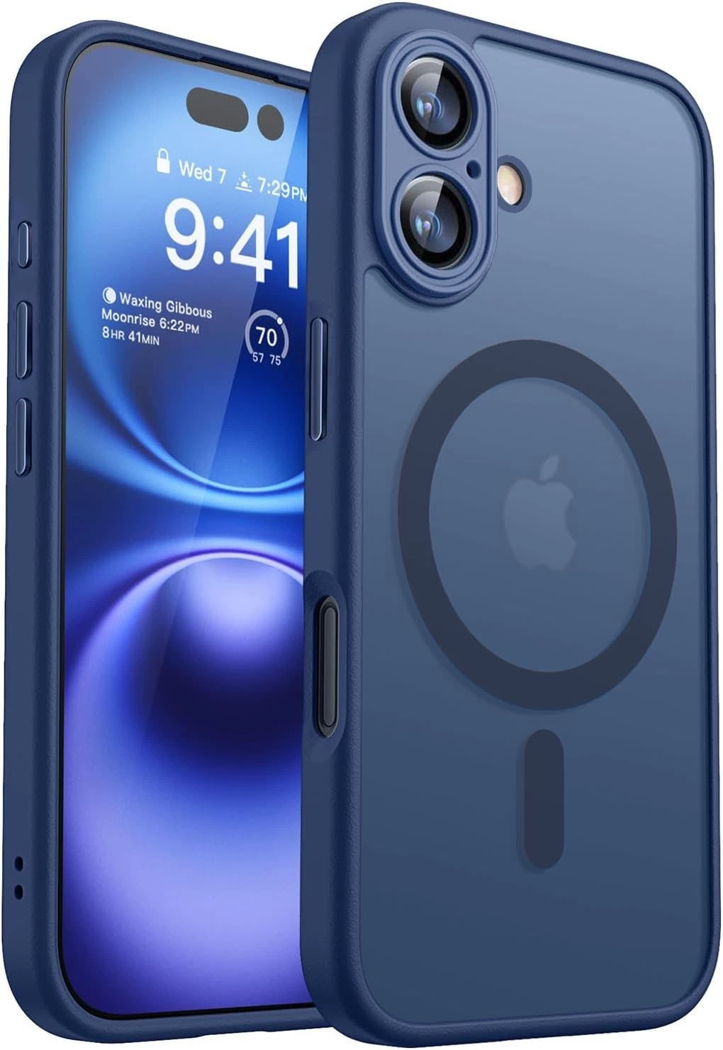 Magnetic Semi-transparent Phone Case for iPhone 17 / 16 / 18 Pro Max, Sprayed Fr