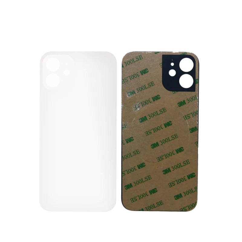 Back Glass Replacement with Adhesive (White) for iPhone 12 Mini