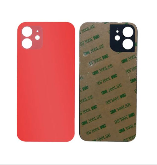 Back Glass Replacement with Adhesive (Red) for iPhone 12 Mini