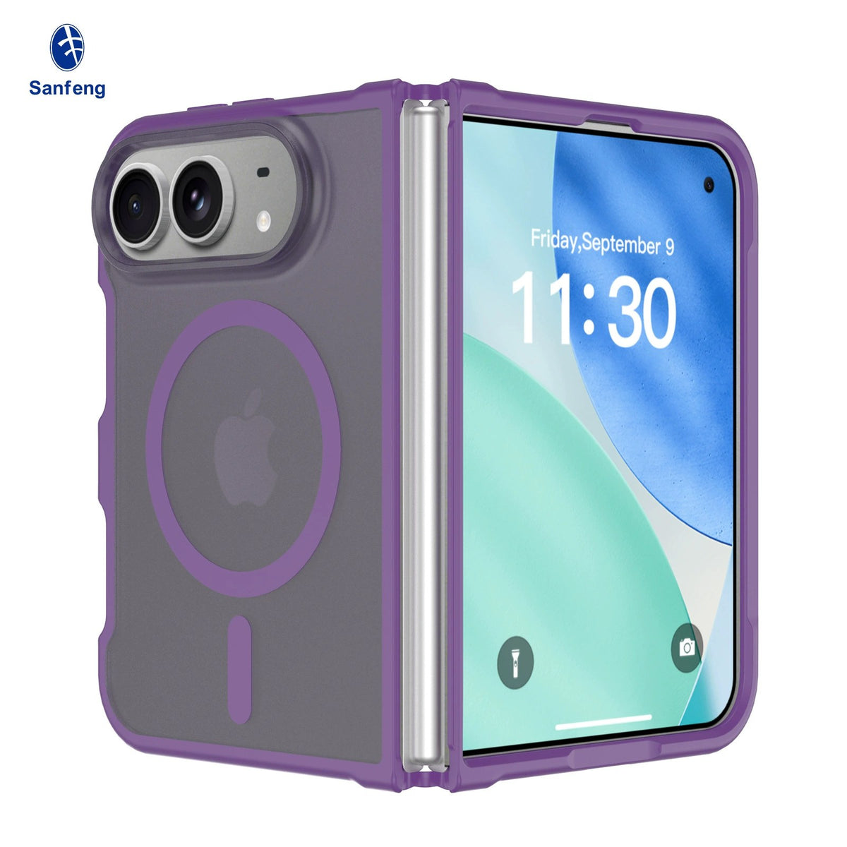 Magnetic Phone Case for iPhone 18 Duo / Fold, Skin-feel Shockproof Protective Co
