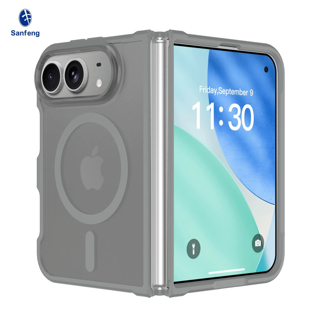 Cross-border Phone Case for iPhone 18 Fold, with Side Cover, Foldable Skin-feel 