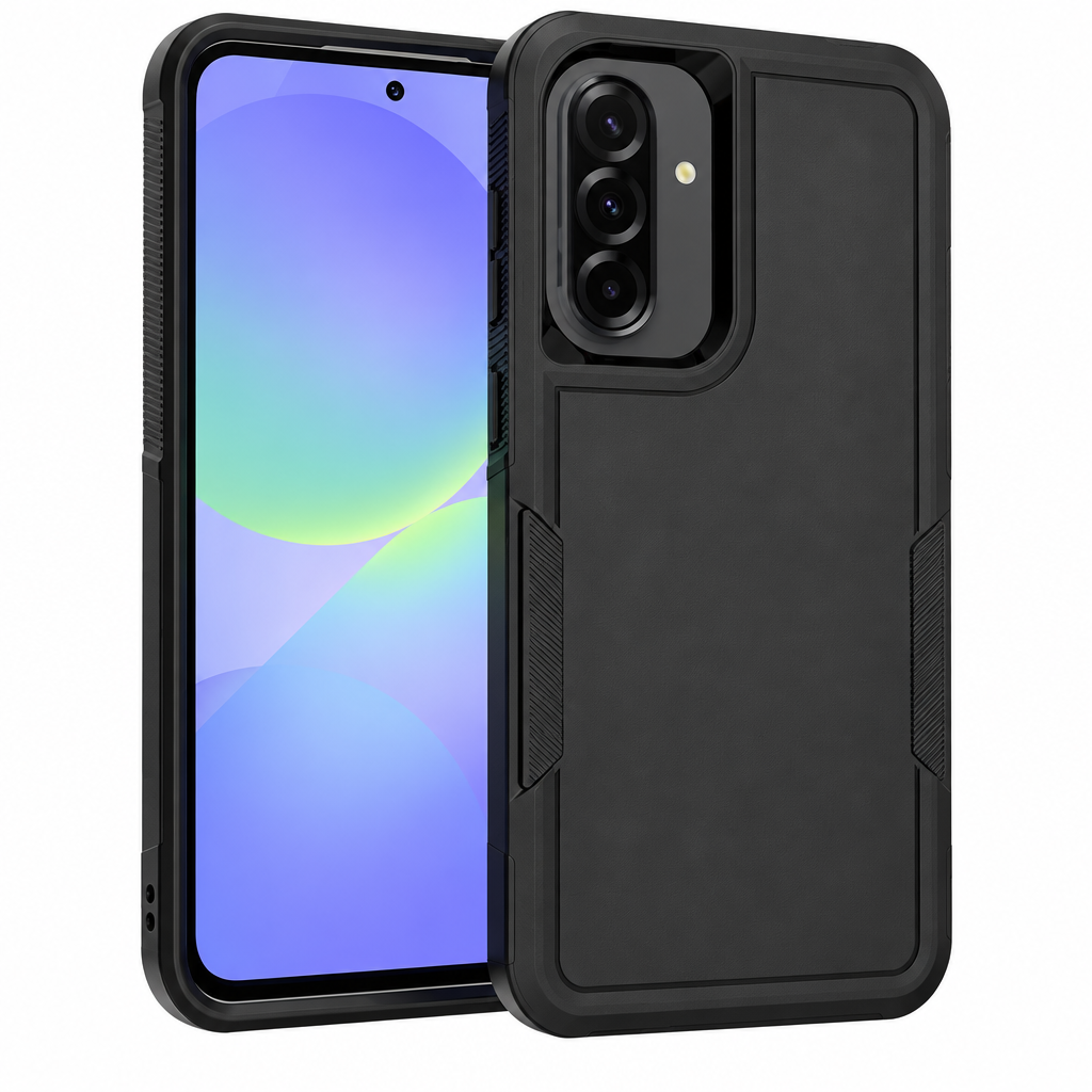 Shockproof Matte Black TPU Full-Cover Phone Case for Samsung Anti-Drop Protective Cover