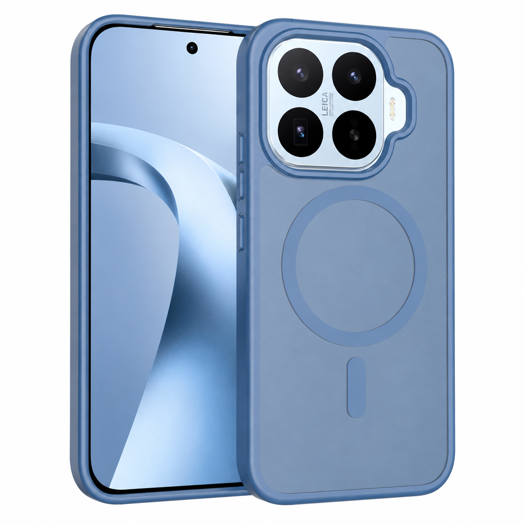 Magnetic Matte Translucent Shockproof Phone Case for Xiaomi 15 Pro / 15 / 14T / Redmi Note 14 Series, Anti-Fingerprint TPU Protective Back Cover