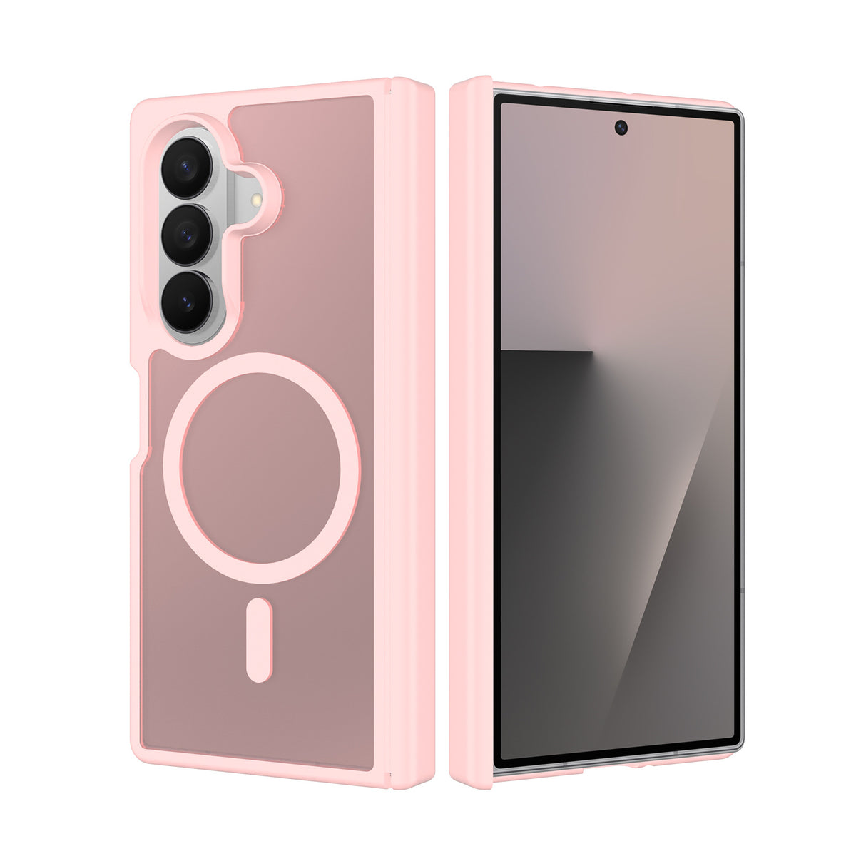 Magnetic Matte Phone Case for Samsung Galaxy Z Fold 8 / Z Fold 7, TPU Shockproof Protective Foldable Cover with Hinge Protection