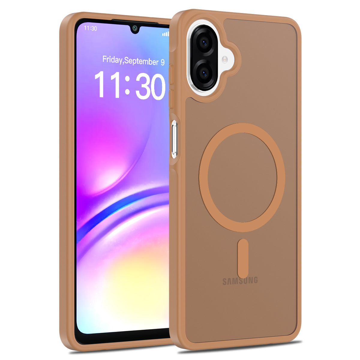 Magnetic Matte Silicone Shockproof Case for Samsung Galaxy A Series, Airbag Anti-Drop Protective Cover