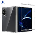 Clear Transparent Phone Case Compatible with Samsung Galaxy Z Fold, Slim TPU Anti-Drop Protective Folding Cover