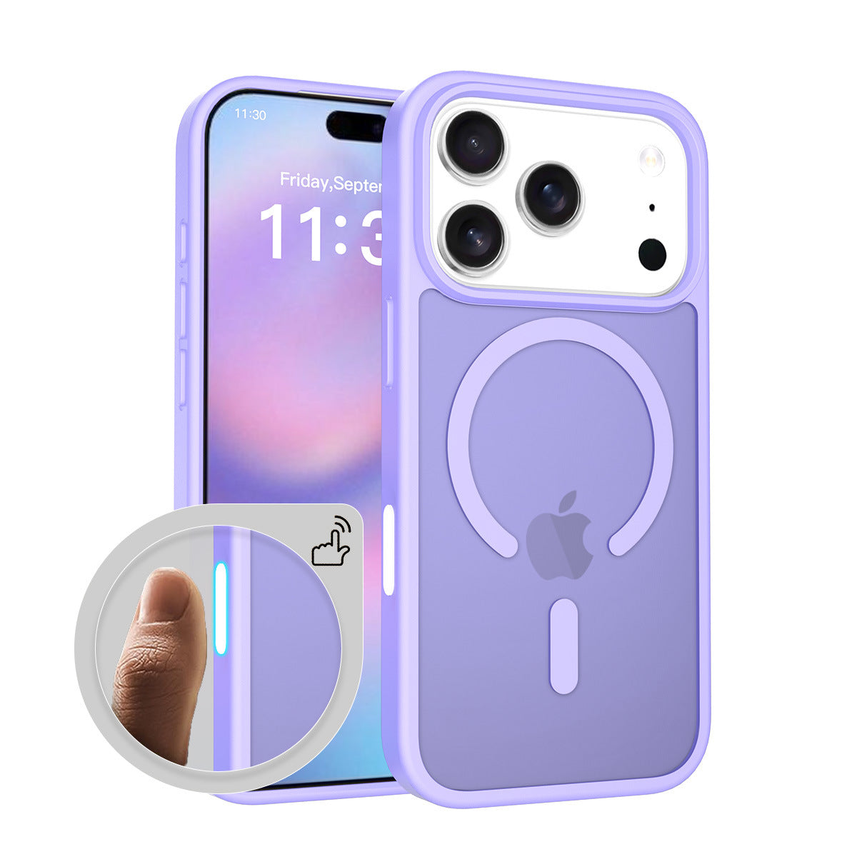 Magnetic Frosted Translucent Case for iPhone 16 & 17 Series, Shockproof Anti-Fall Protective Cover with Camera Button Support