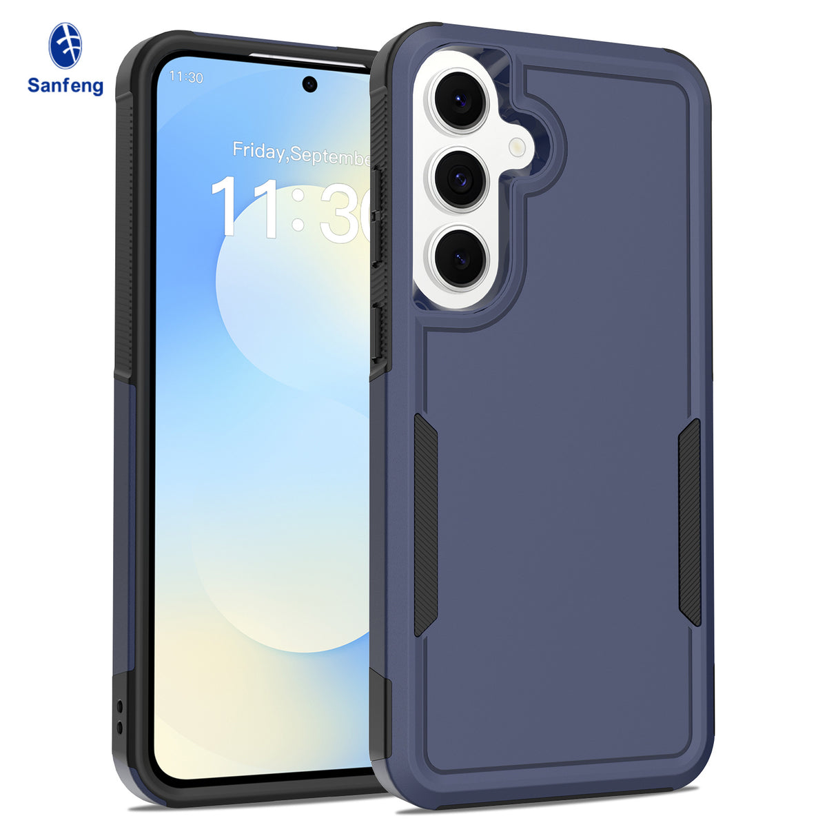 Two-in-One Heavy Duty Anti-Fall Protective Phone Case for Samsung Galaxy S24 Ultra, Nordic Style Shockproof Armor Cover
