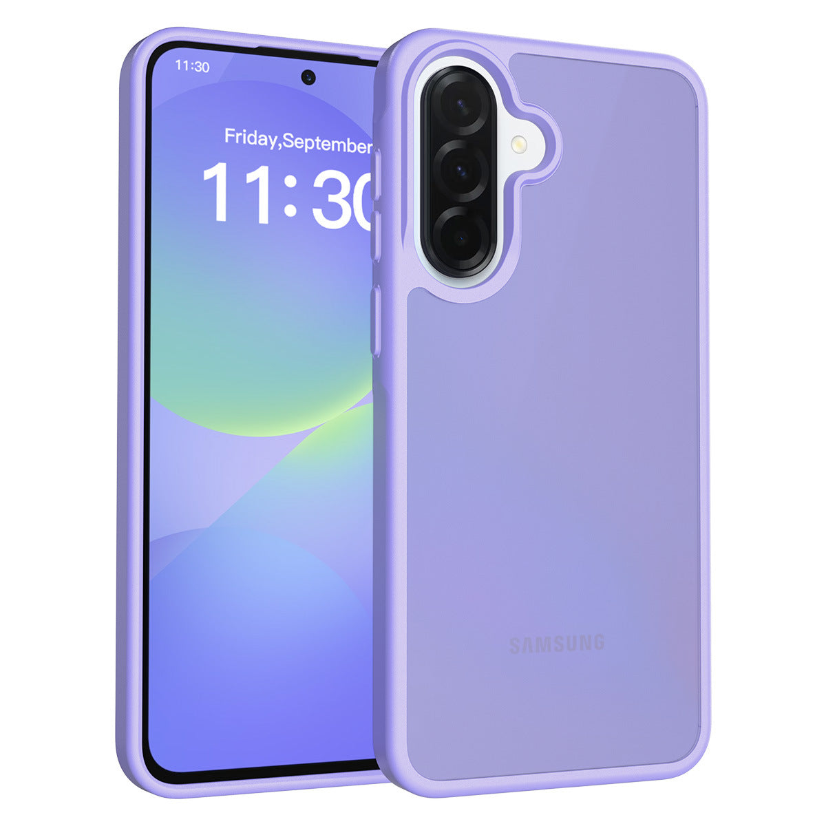 Matte Frosted Semi-Transparent Phone Case for Samsung Galaxy A37 A27 A57 A56 - Anti-Fingerprint Protective Cover with Soft TPU Edge and Hard Back