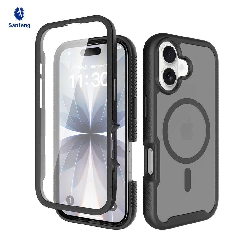 Magnetic Silicone Protective Phone Case Compatible with iPhone 17 Air, Anti-Fingerprint Anti-Drop Cover
