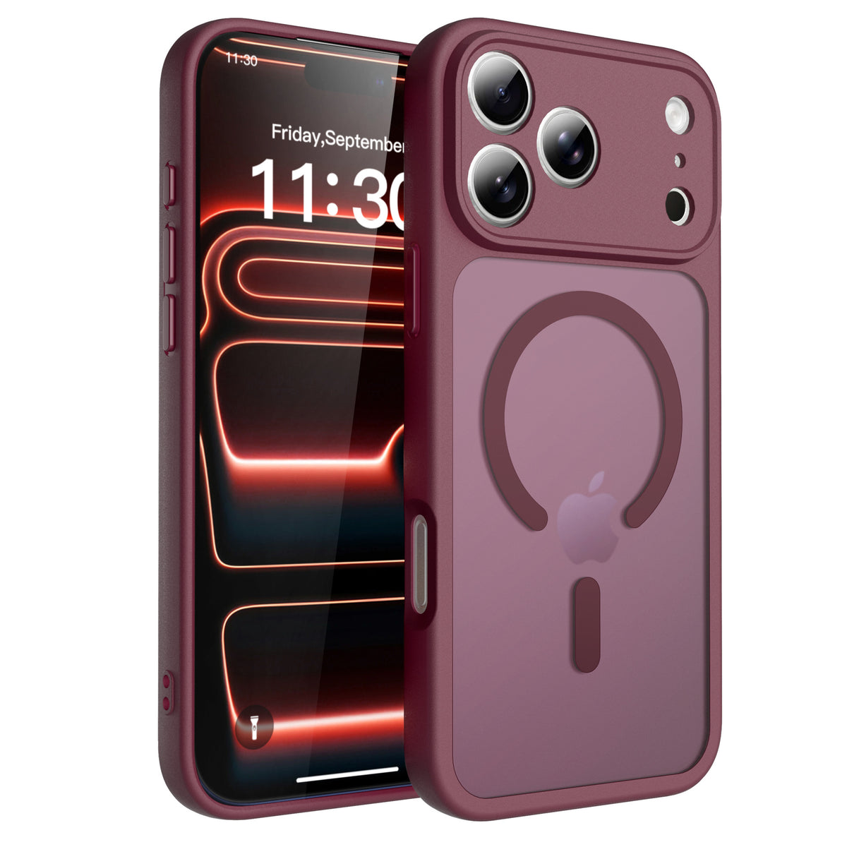 Magnetic Matte TPU Phone Case Compatible with iPhone 17 Air, Skin-Feel Anti-Fingerprint Semi-Transparent Protective Cover
