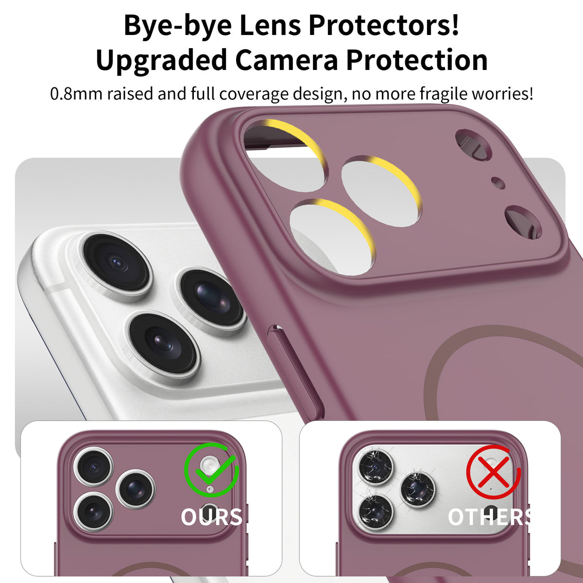 Matte Magnetic Full-Cover Silicone Protective Case with Lanyard Hole for iPhone 17 / 16 / 15 Series, Shockproof Anti-Drop Cover