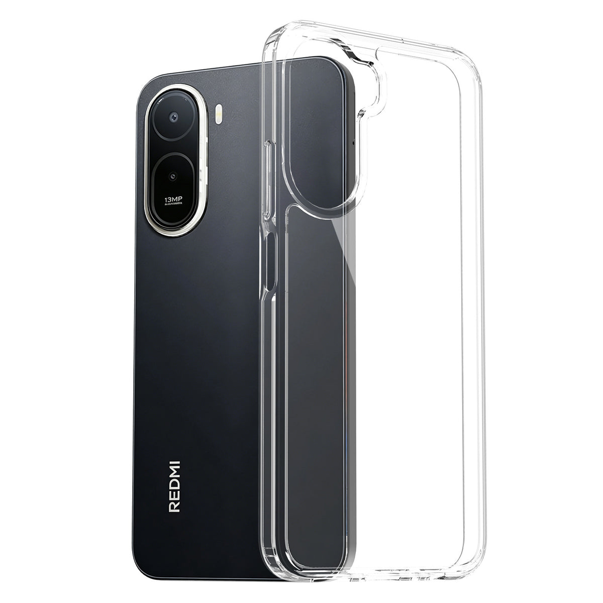 Clear Shockproof Silicone Case with Four-Corner Drop Protection for Redmi & Xiaomi Phones