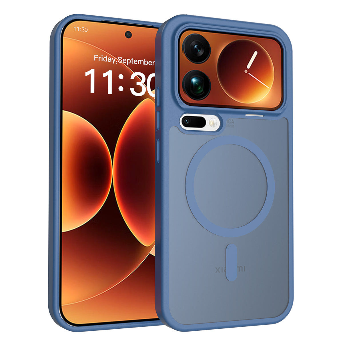Magnetic Frosted Translucent Case for Xiaomi - Anti-Fall Matte Skin-Feel Shockproof TPU Phone Cover