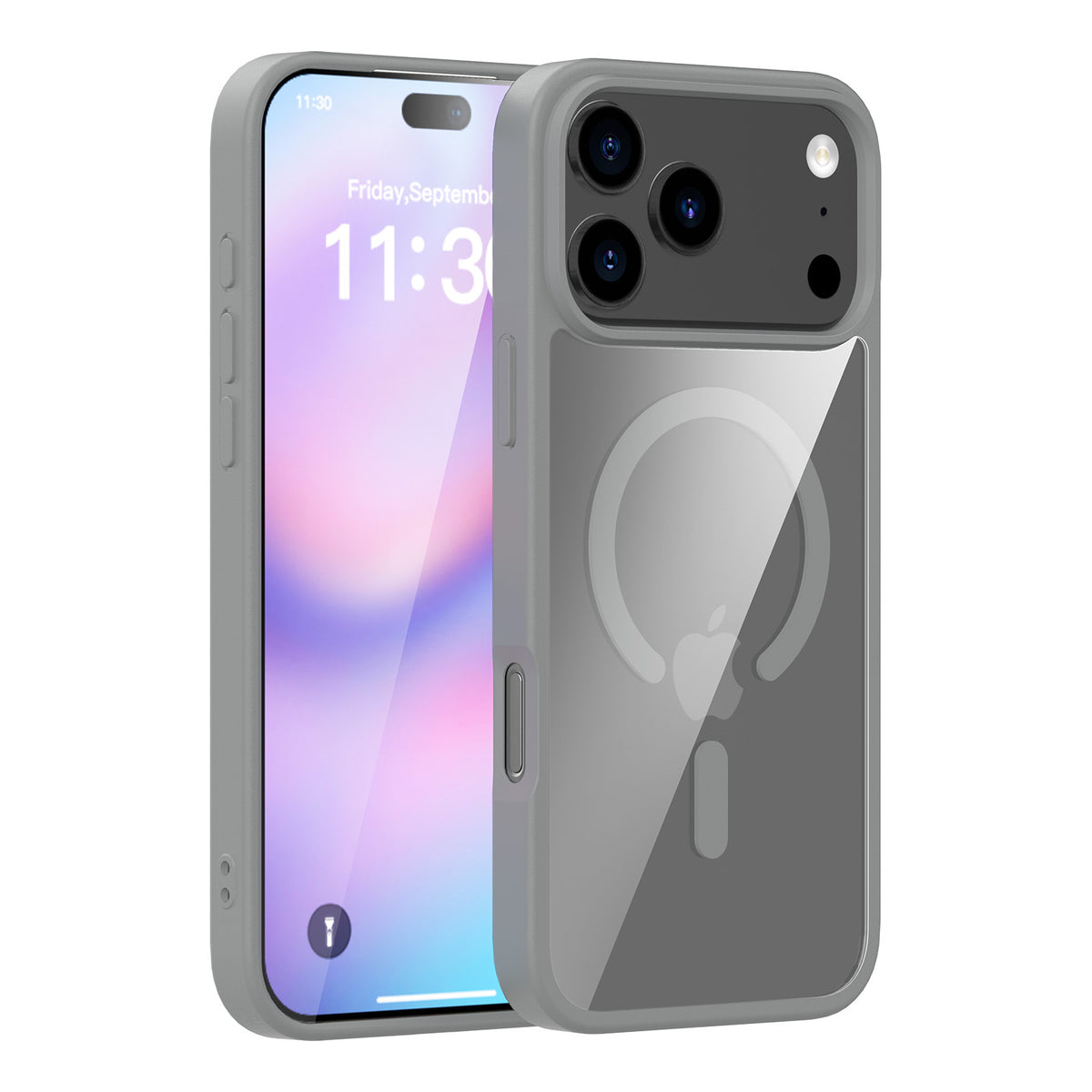 Translucent Matte Magnetic Phone Case for iPhone 17 16 15 Pro Max Plus Air, High-Quality TPU Anti-Fall Protective Soft Cover