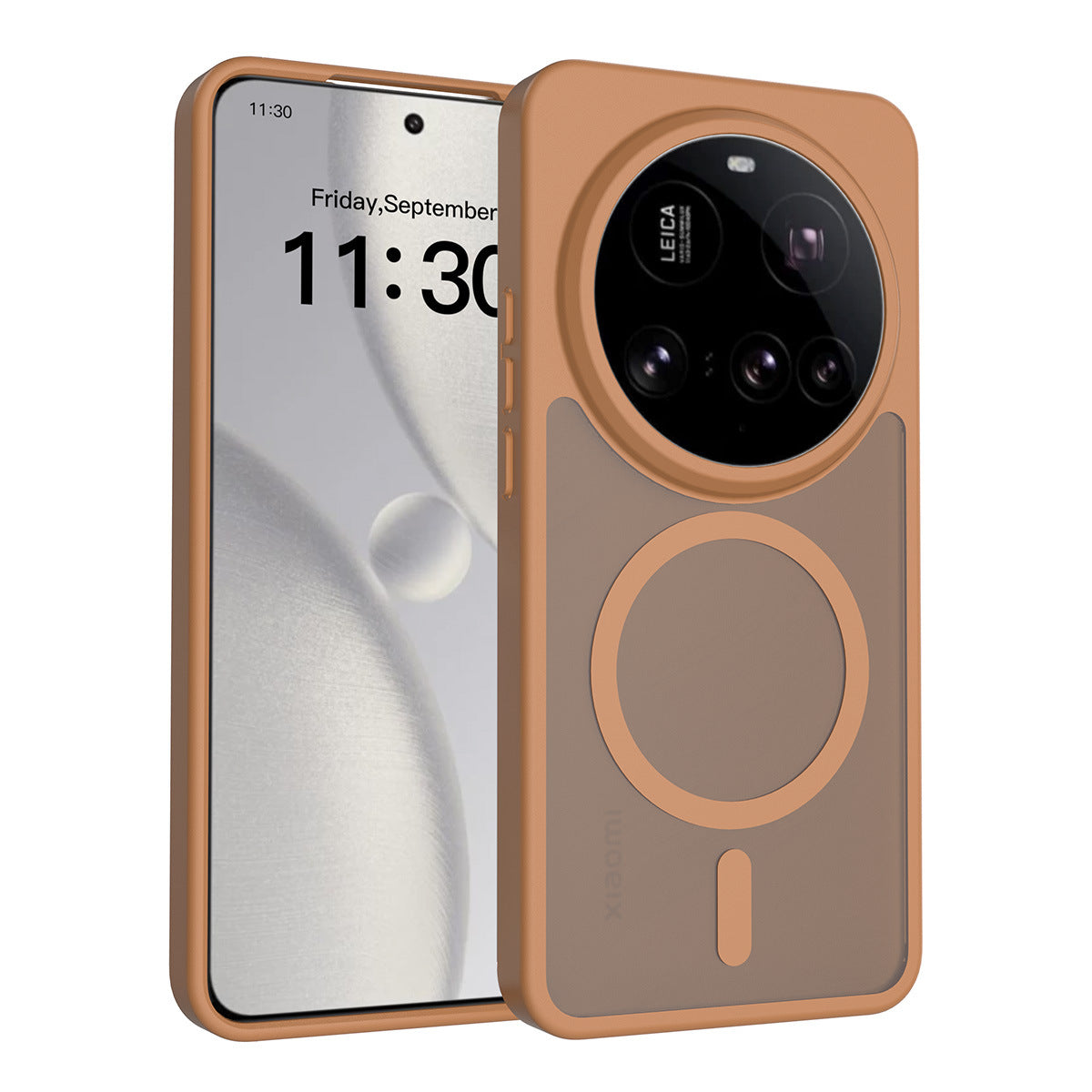 Magnetic Frosted TPU Case for Xiaomi 15 Ultra - All-Inclusive Anti-Fall Soft Protective Back Cover