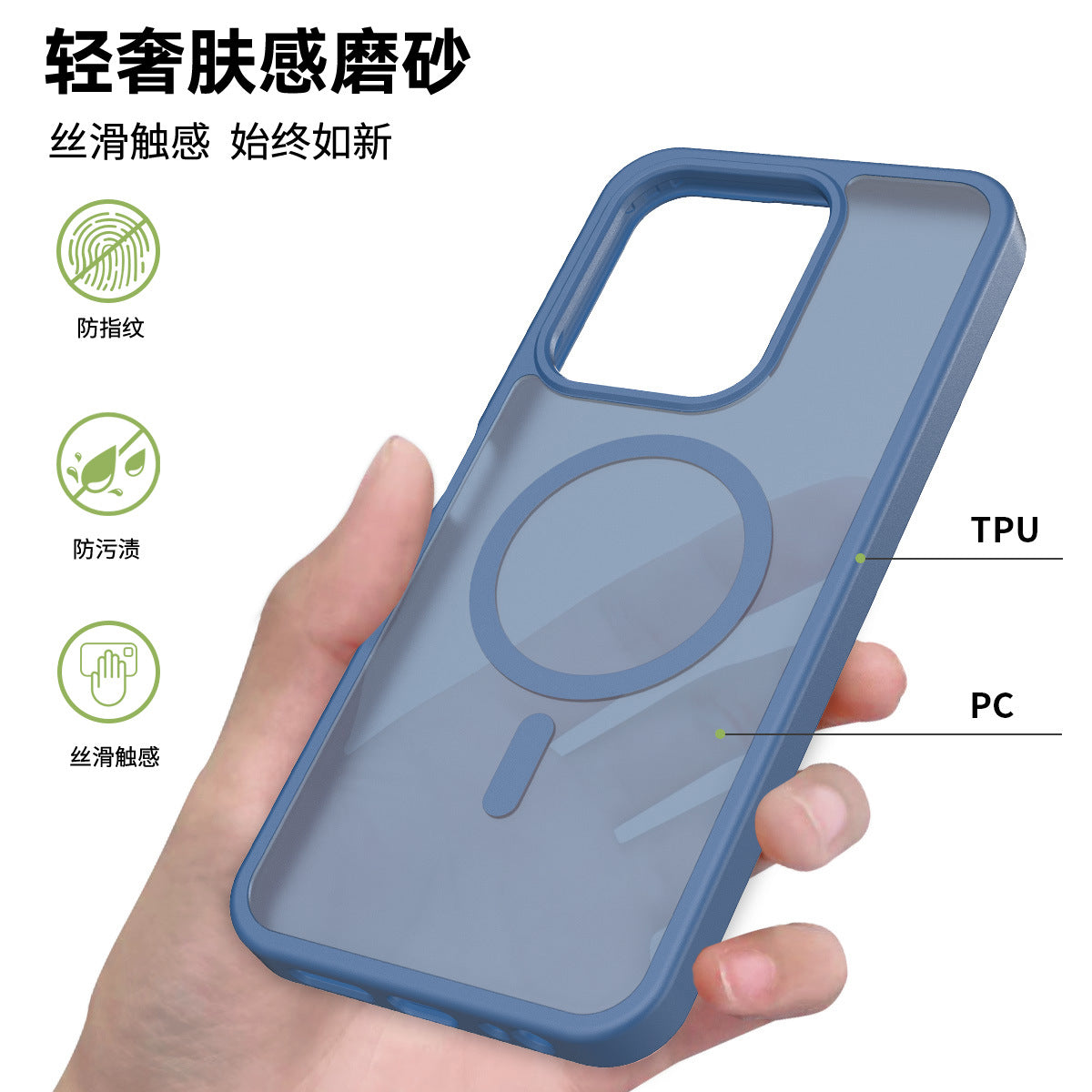 Translucent Matte Magnetic Phone Case with Anti-Fingerprint Drop Protection for Redmi 14C, Note 14 Pro & Xiaomi 15 Series