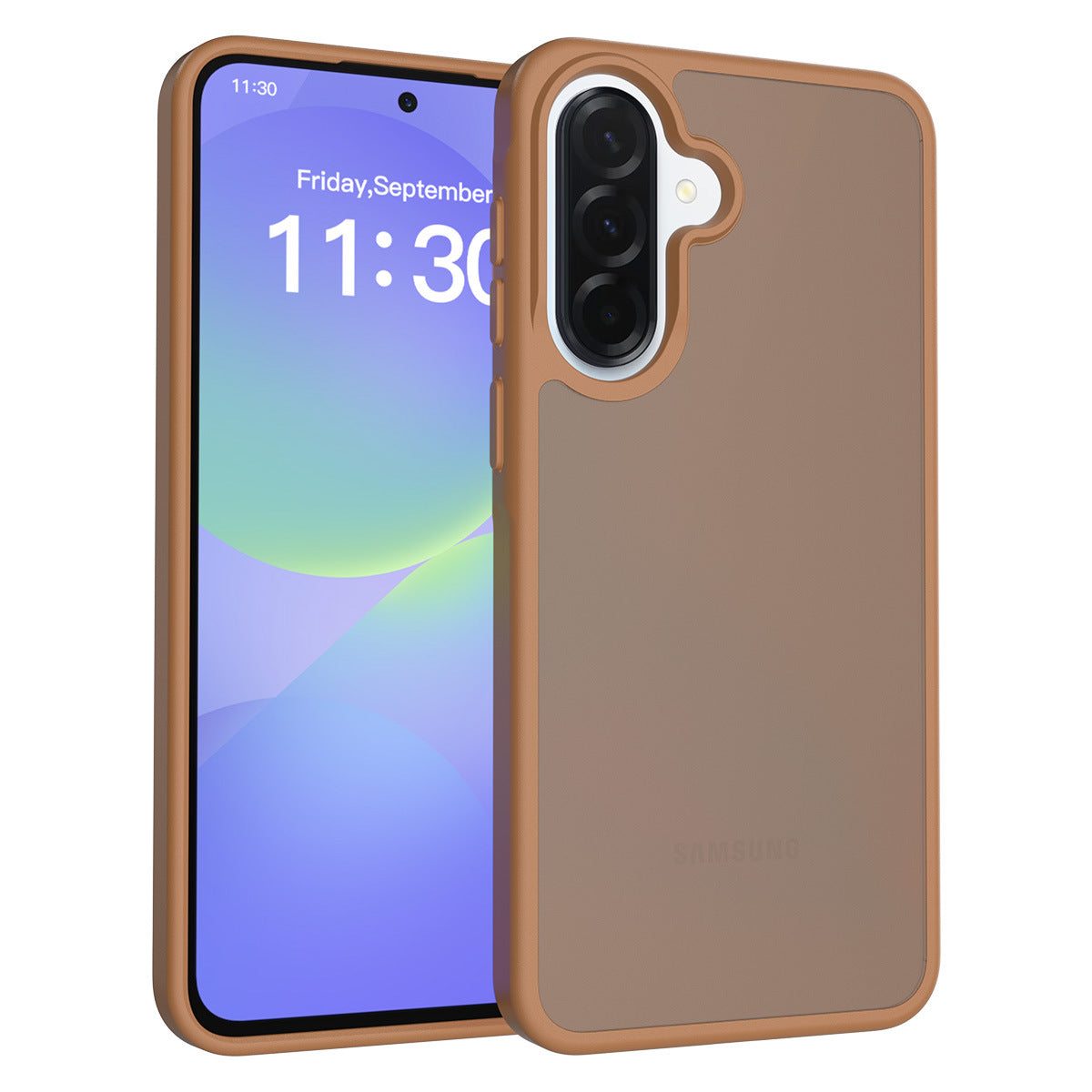 Matte Frosted Semi-Transparent Phone Case for Samsung Galaxy A37 A27 A57 A56 - Anti-Fingerprint Protective Cover with Soft TPU Edge and Hard Back