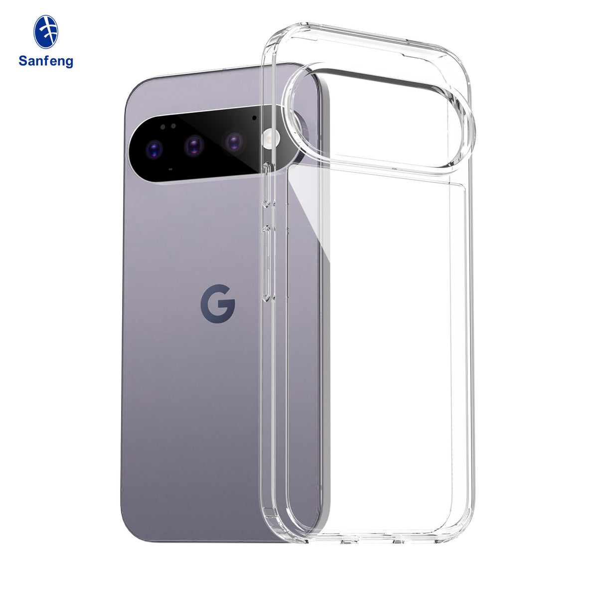Clear Shockproof Silicone Case for Google Pixel - Thickened 2.0 Anti-Drop Magnetic Protective Cover