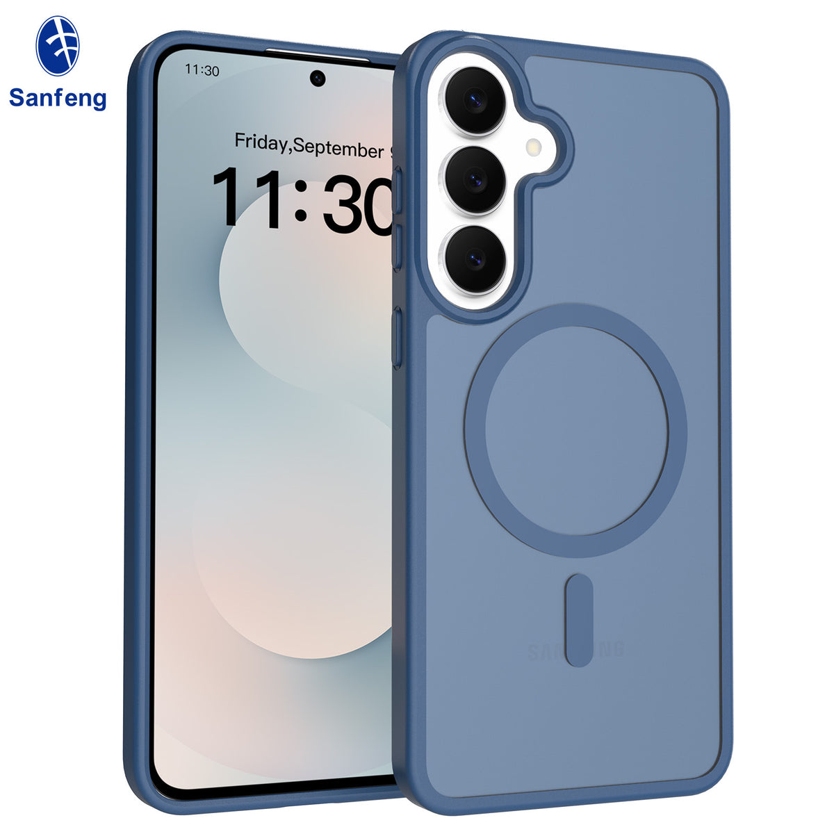 Magnetic Matte Anti-Drop Silicone Phone Case Compatible with Samsung Galaxy S25 S24 Series