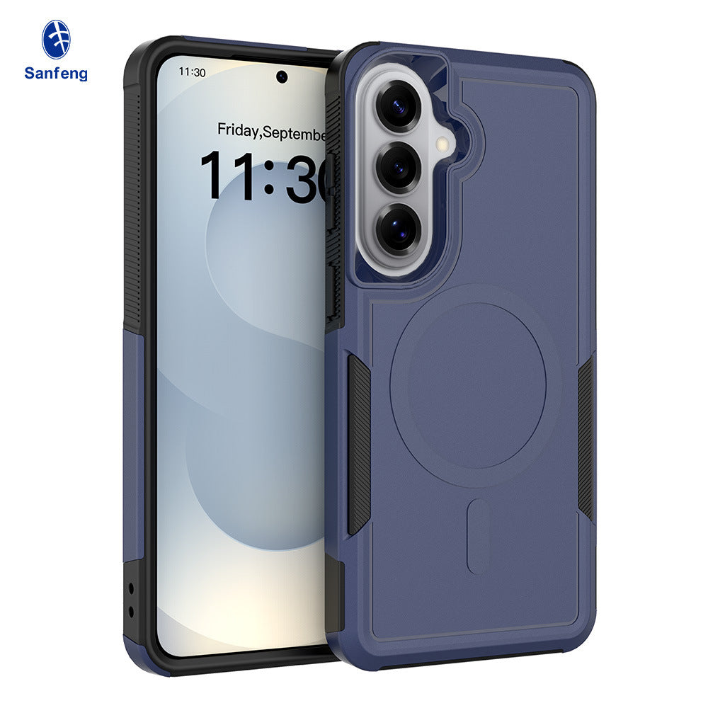 Magnetic All-Inclusive Phone Case for Samsung Galaxy S24 Ultra, 2-in-1 Hybrid TPU Shockproof Armor Cover
