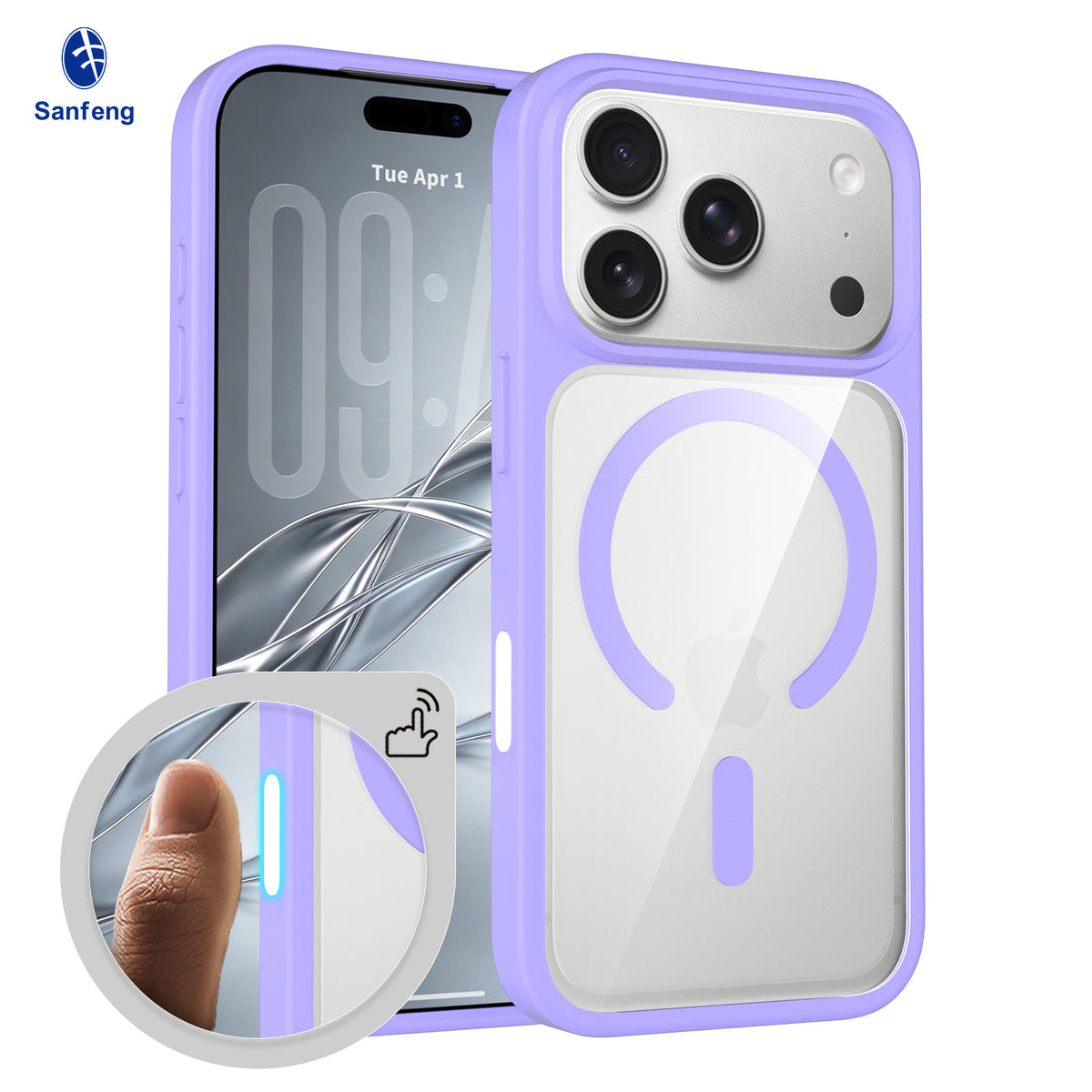 Magnetic Translucent Frosted Case for iPhone 17 Pro Max, Shockproof Skin-Feel Silicone Protective Phone Cover