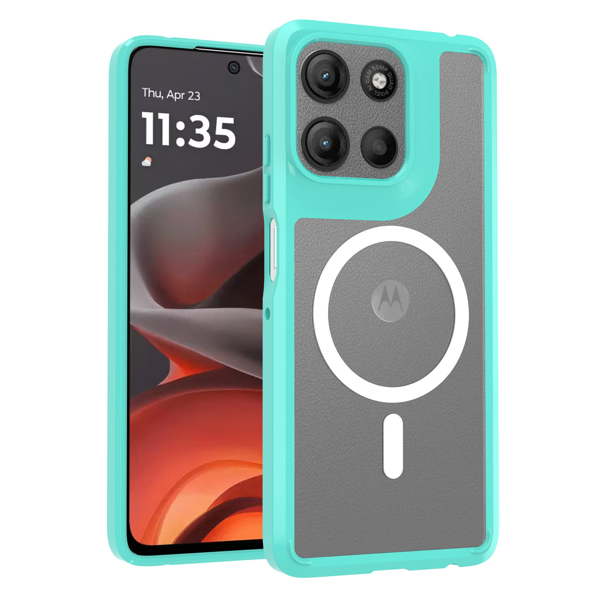 Clear Magnetic Case Compatible with Motorola Moto G56 G15 G05 Edge 50 Pro - Shockproof All-Inclusive TPU Soft Phone Cover