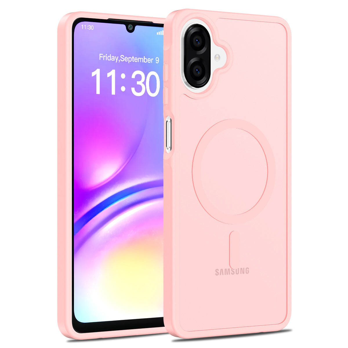 Magnetic Matte Silicone Shockproof Case for Samsung Galaxy A Series, Airbag Anti-Drop Protective Cover
