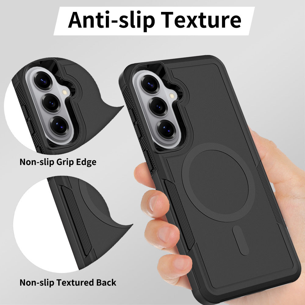 Magnetic All-Inclusive Phone Case for Samsung Galaxy S24 Ultra, 2-in-1 Hybrid TPU Shockproof Armor Cover