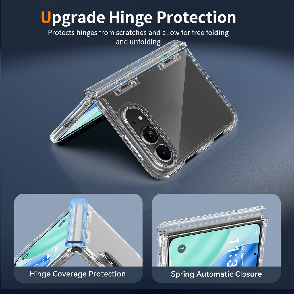 Clear Shockproof TPU Case with Integrated Side Cover for iPhone 18 Ultra, Transparent Anti-Drop Protective Phone Cover