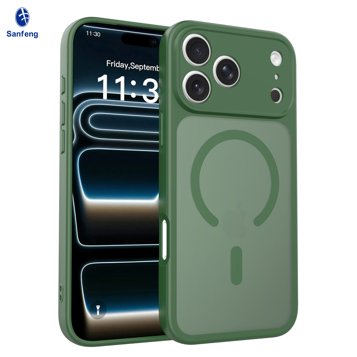 Magnetic Matte TPU Phone Case Compatible with iPhone 17 Air, Skin-Feel Anti-Fingerprint Semi-Transparent Protective Cover