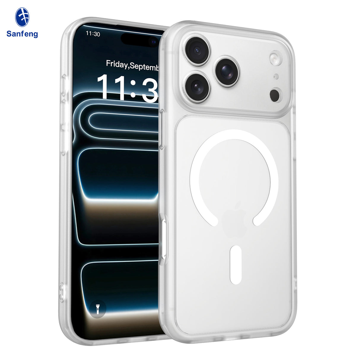 Magnetic Matte TPU Phone Case Compatible with iPhone 17 Air, Skin-Feel Anti-Fingerprint Semi-Transparent Protective Cover