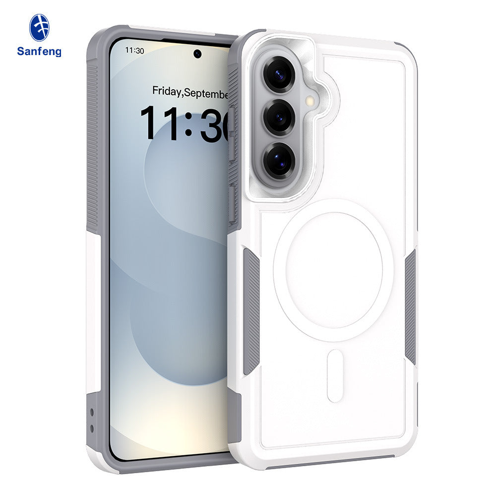 Magnetic All-Inclusive Phone Case for Samsung Galaxy S24 Ultra, 2-in-1 Hybrid TPU Shockproof Armor Cover