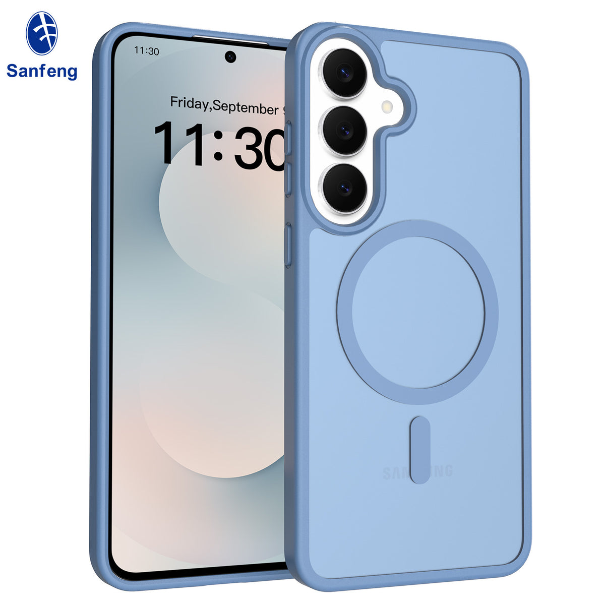 Magnetic Matte Anti-Drop Silicone Phone Case Compatible with Samsung Galaxy S25 S24 Series