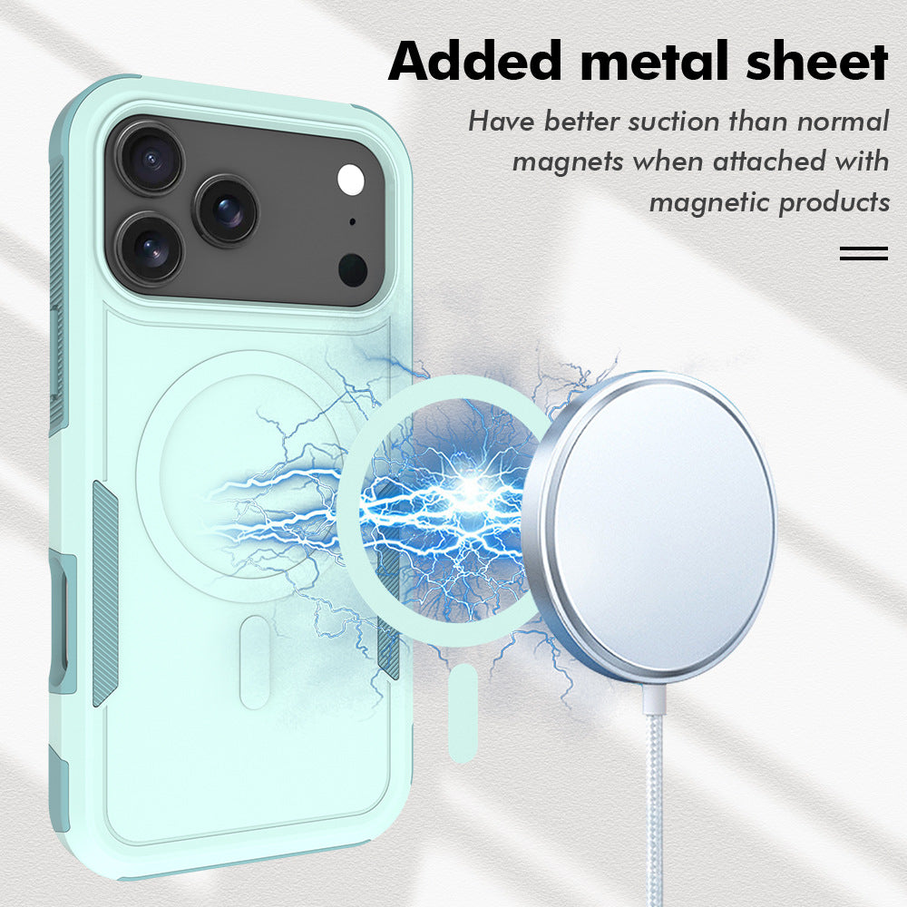 Sanfeng Magnetic Silicone Phone Case with Four-Corner Anti-Drop Protection and Anti-Fingerprint Finish