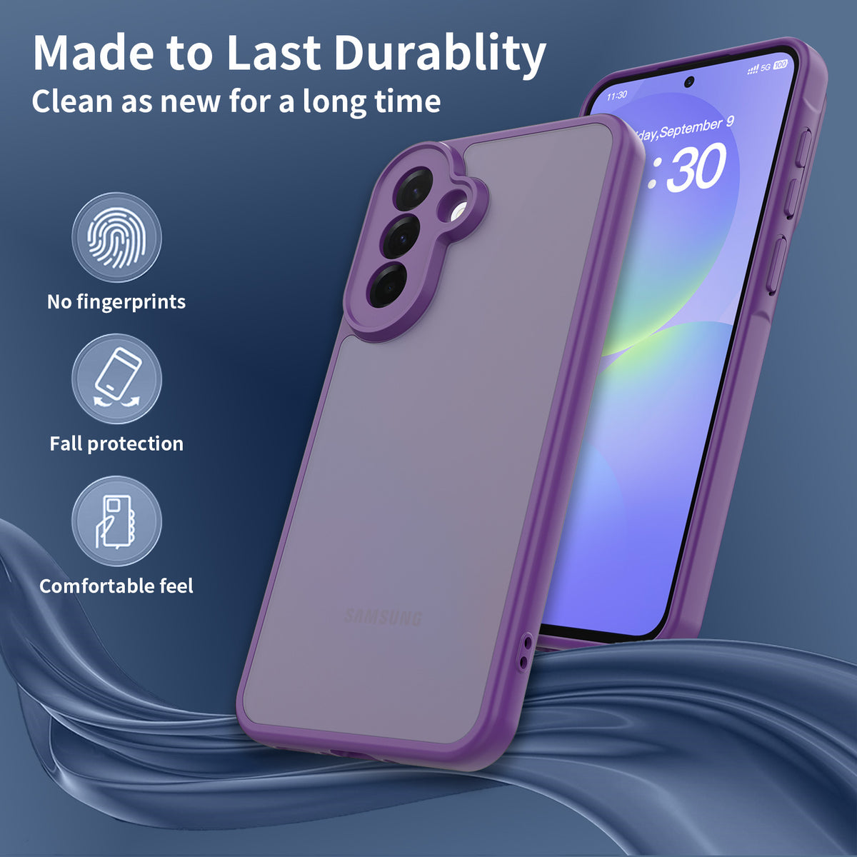Slim Skin-Feel Matte Phone Case for Samsung Galaxy A Series - Shockproof PC & TPU Anti-Drop Cover