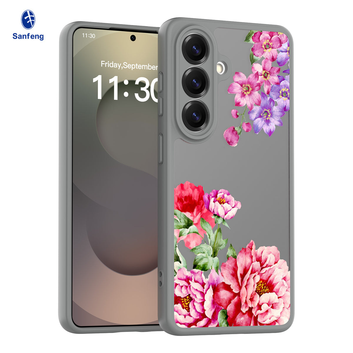 Sanfeng Custom Matte TPU Phone Case for Samsung Galaxy Series, Anti-Fall Protective Cover with Personalized Silk Screen Printing Logo