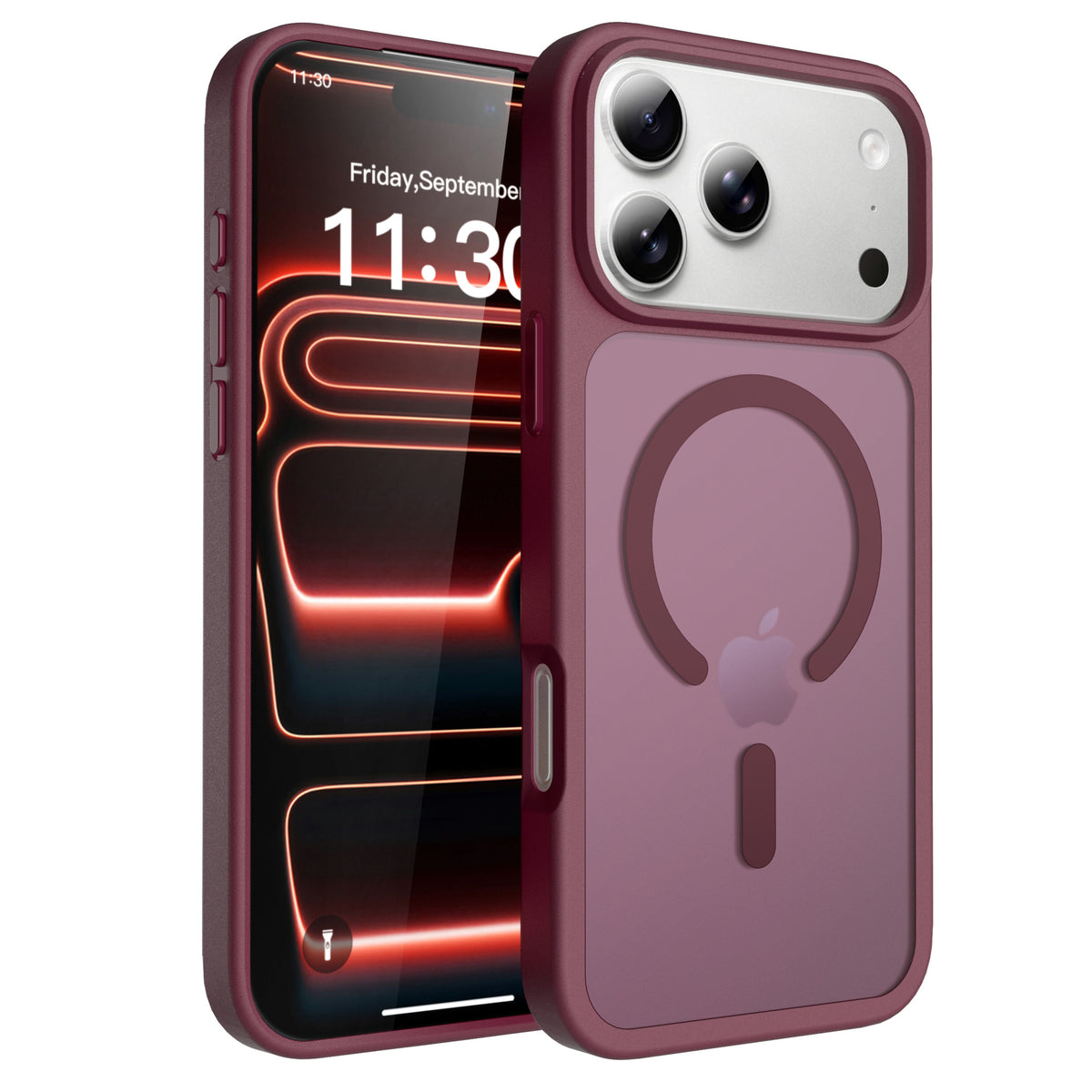 Magnetic Matte Anti-Drop Protective Phone Case for iPhone, Shockproof High-Quality TPU Back Cover