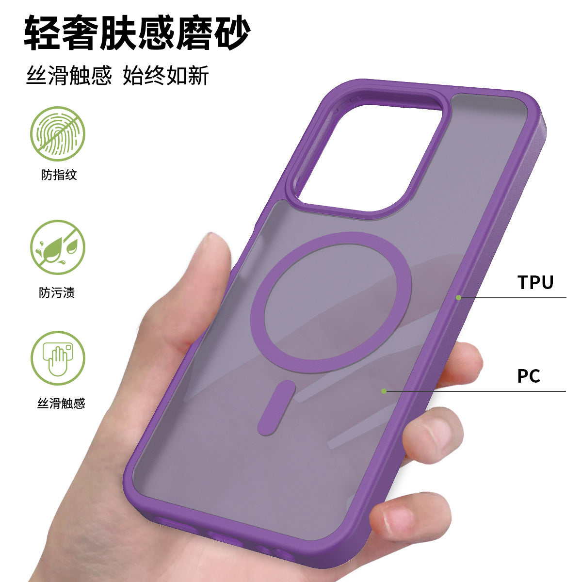 Translucent Matte Magnetic Phone Case with Anti-Fingerprint Drop Protection for Redmi 14C, Note 14 Pro & Xiaomi 15 Series