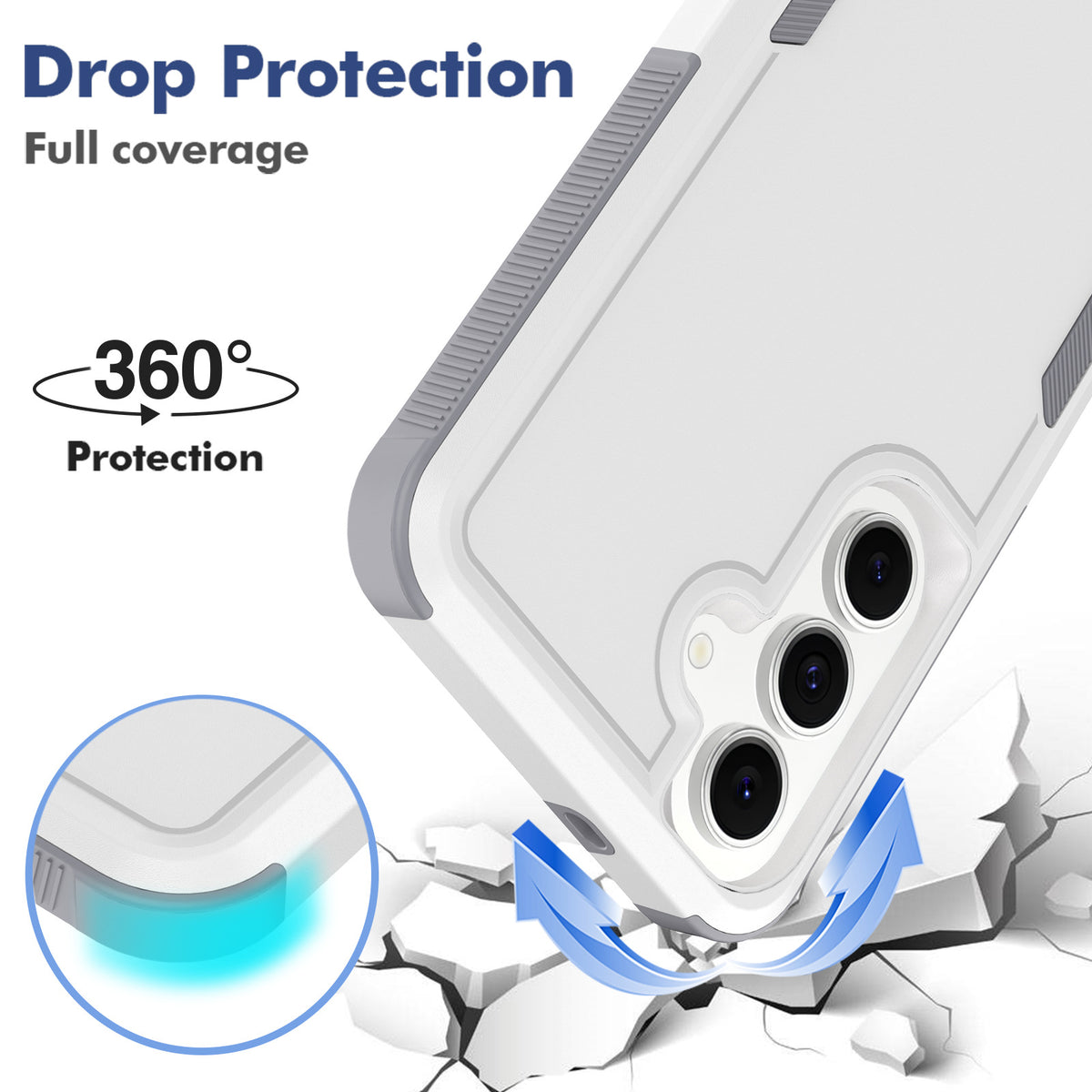 Two-in-One Heavy Duty Anti-Fall Protective Phone Case for Samsung Galaxy S24 Ultra, Nordic Style Shockproof Armor Cover