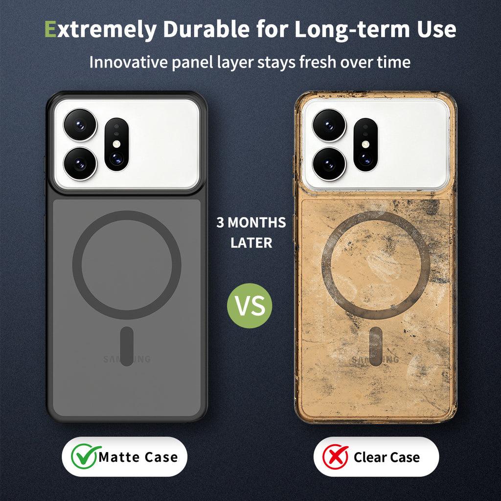 Magnetic Matte Silicone Case for Samsung Galaxy S27 Ultra S26 - Slim Shockproof 2-in-1 Skin-Feel Protective Cover