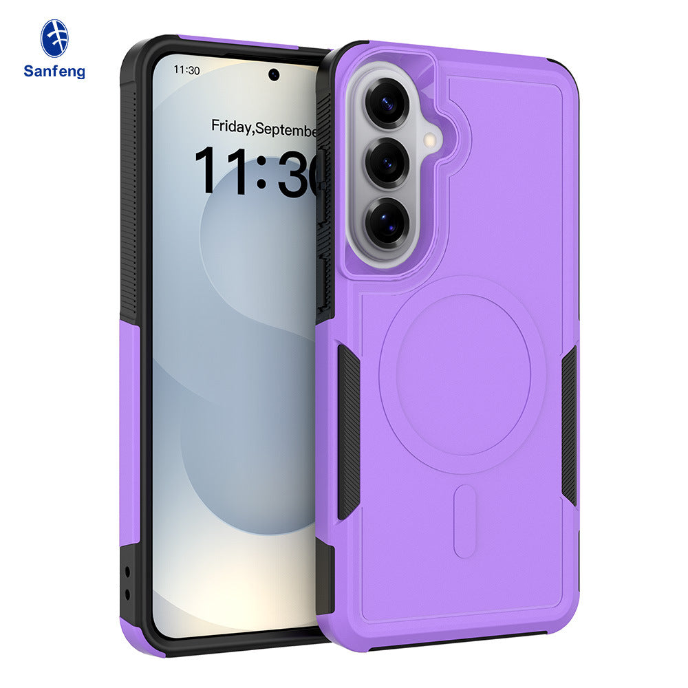 Magnetic All-Inclusive Phone Case for Samsung Galaxy S24 Ultra, 2-in-1 Hybrid TPU Shockproof Armor Cover